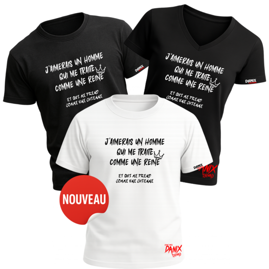 Tshirt J'aimerais un homme V1 ... [DANIX CENSORED]